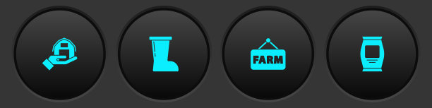 设农家在手中防水橡胶靴图片下载