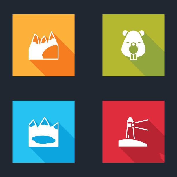 设置山脉海狸动物加拿大湖和图片下载