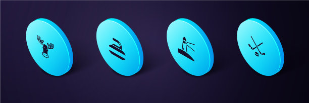 设置等距冰球棒和冰球图片下载