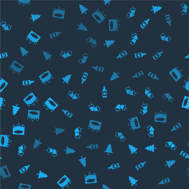 布置圣诞树、橡子、啤酒瓶图片下载