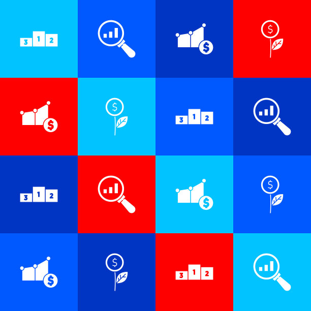 设商业平台放大镜和分析图片下载