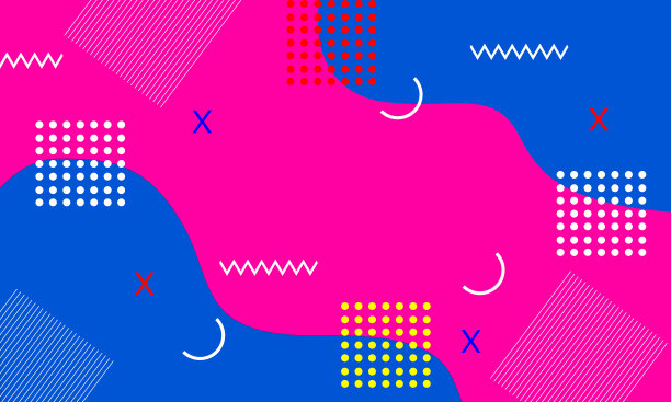 抽象创意几何色彩最小的背景。图片下载