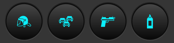 设置警帽和交通堵塞手枪或手枪图片下载