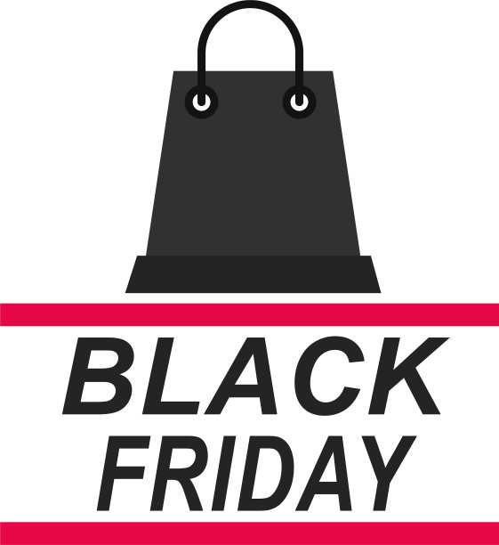 黑色星期五购物袋促销周末图片下载