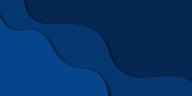 抽象封面设计模板与最小的波浪图案，现代蓝色图片下载