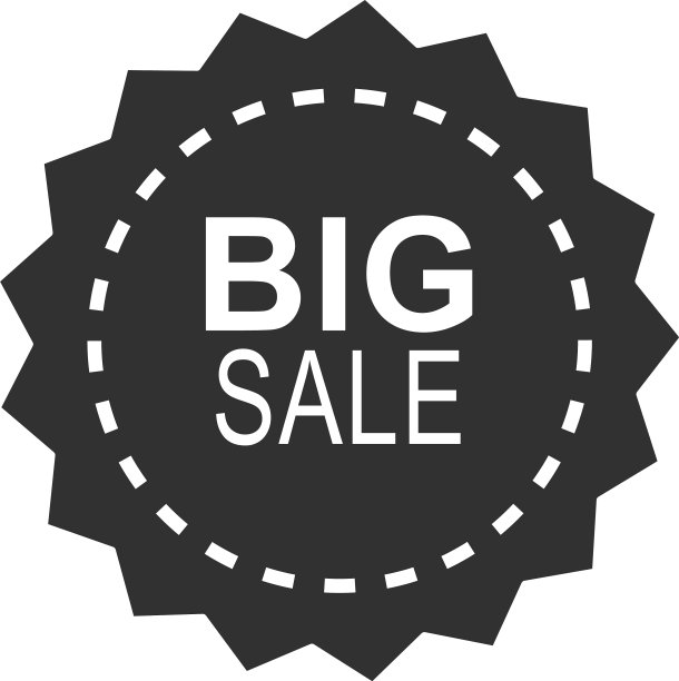 黑色星期五特价，黑色贴纸图片下载