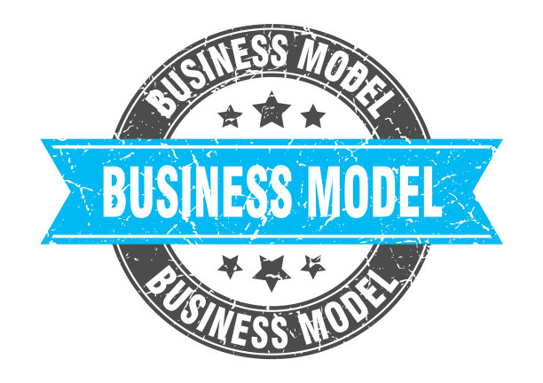 商业模式圆形印花带标签标志图片下载