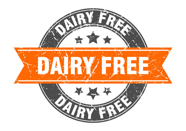 乳品免费圆形邮票带丝带标签标志图片下载