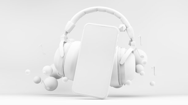 带耳机的手机图片下载