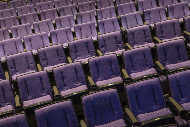 空礼堂紫色座椅图片下载