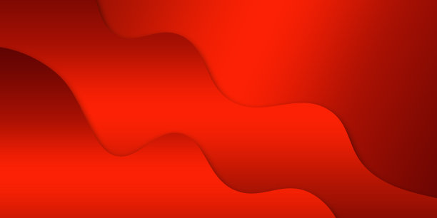 抽象红纸切割波浪形状。3D抽象纸风格，设计布局的商业演示，传单，海报，印刷品，装饰，卡片，小册子封面，横幅图片下载