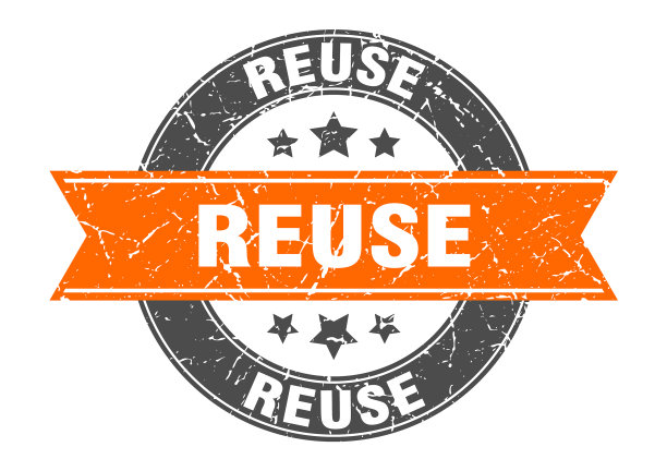 重复使用带标签的圆形邮票图片下载