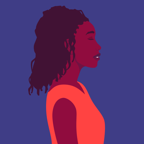 画一个闭着眼睛的女人图片下载