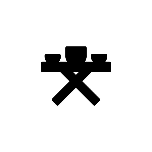 户外木制桌椅集图标图片下载