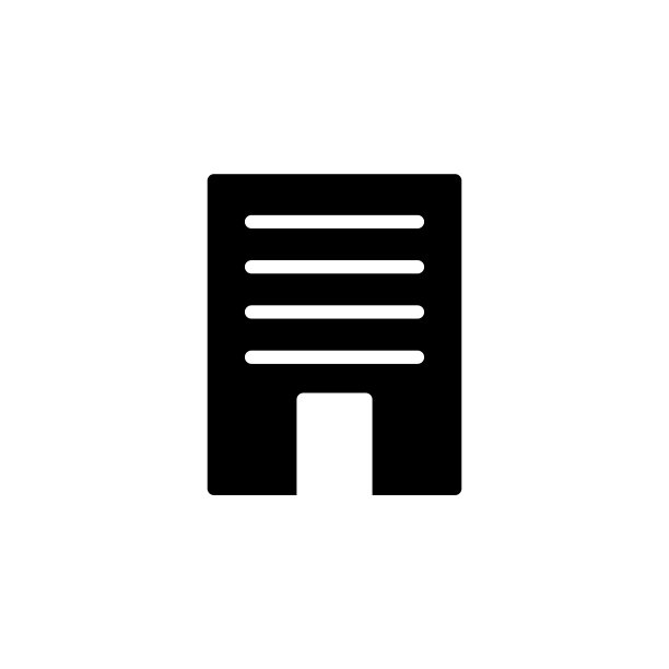建筑公寓纯黑色图标图片下载
