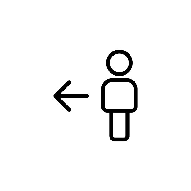 男人男孩厕所标志轮廓线图标图片下载