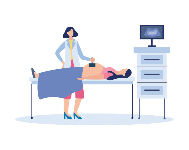 孕妇超声波检查-医生图片下载