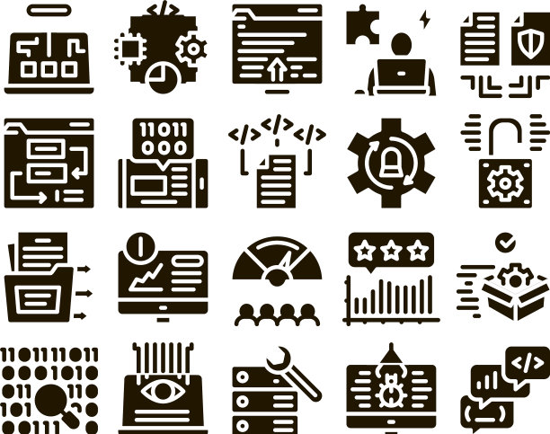 软件测试和分析图标集图片下载