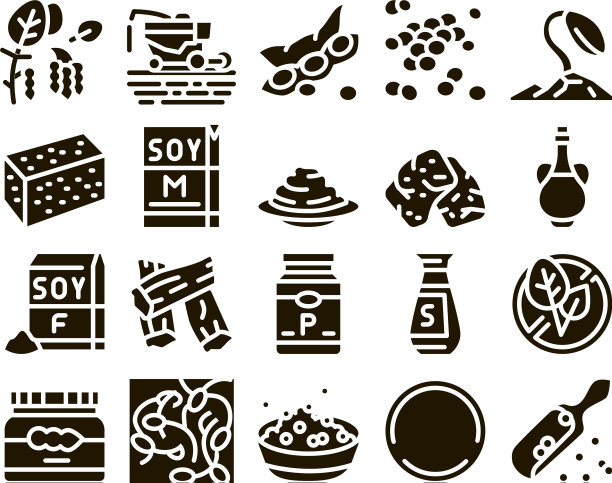 豆制品字形套装图片下载