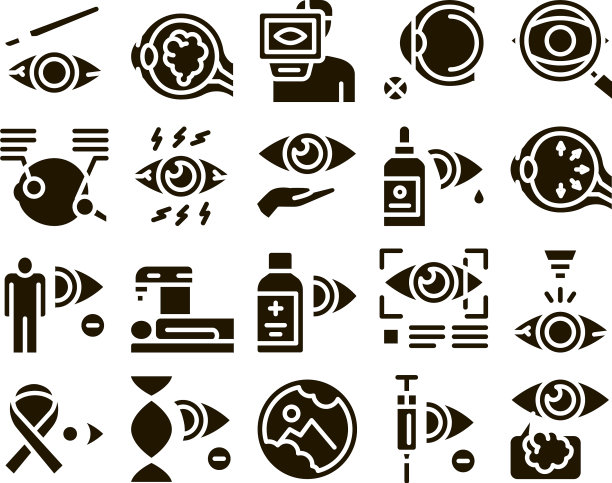 青光眼眼科字形集图片下载