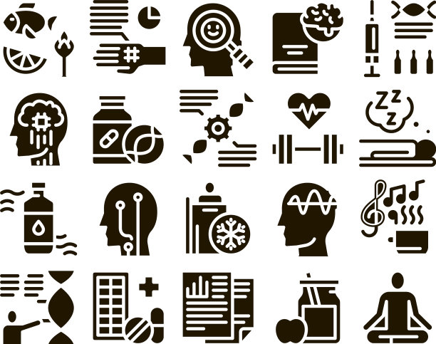 生物黑客集合元素图标集图片下载