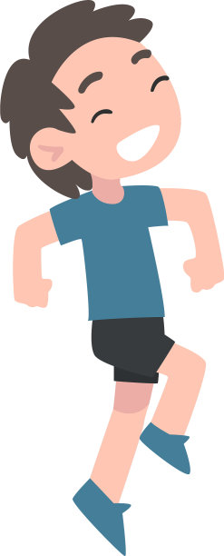 小男孩快乐的跳跃可爱的快乐的孩子图片下载