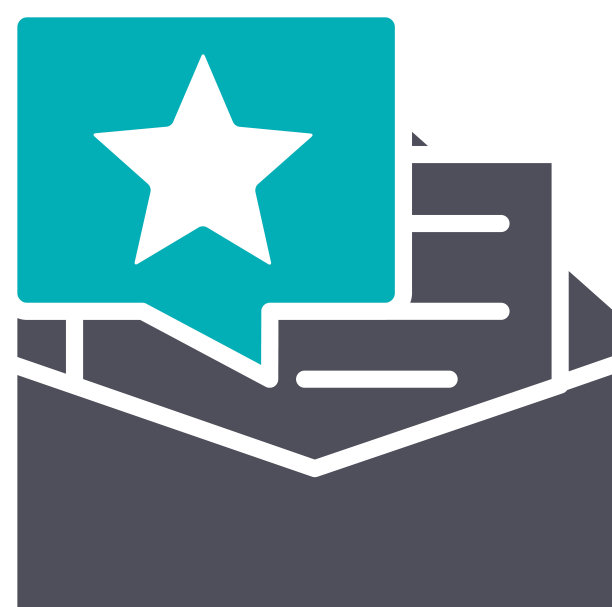 反馈信与星彩色图标客户端图片下载