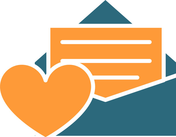 反馈信与心彩色图标客户图片下载