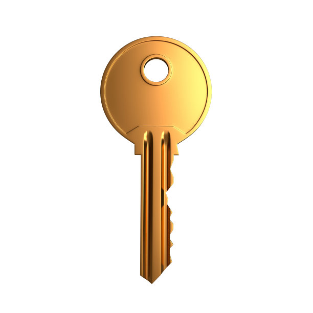 键孤立在白色背景上图片下载