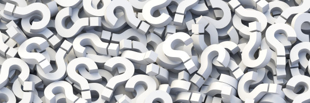 白色问号标志背景，常见问题概念图片下载