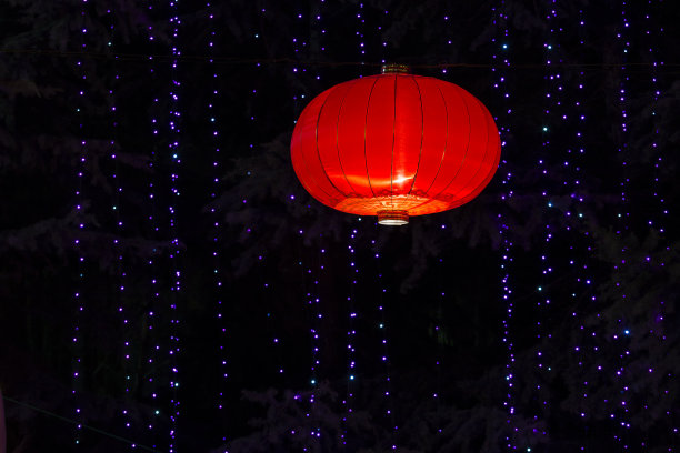 晚上的红灯笼图片下载