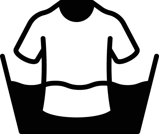 服装洗涤概念矢量图形图标设计，护理标签标签标志，洗衣和干洗符号的白色背景，自助洗衣店业务库存插图图片下载