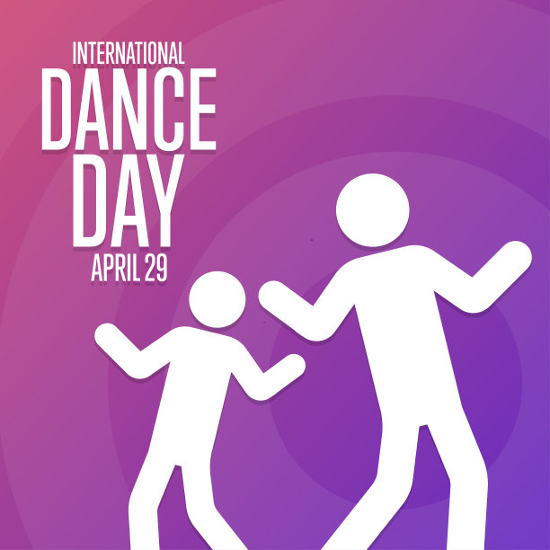 国际舞蹈。4月29日。节日的概念。模板的背景，旗帜，卡片，海报与文字题词。向量EPS10插图。图片下载