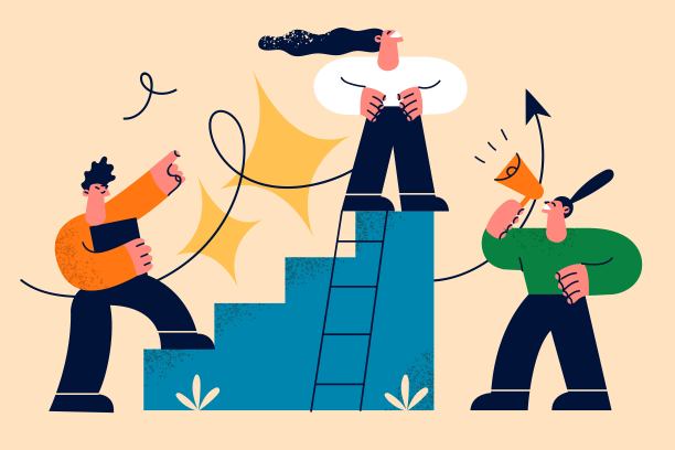 事业、发展、成长的工作理念图片下载