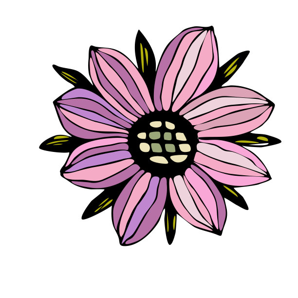 Caroon开放的花头元素。图片下载