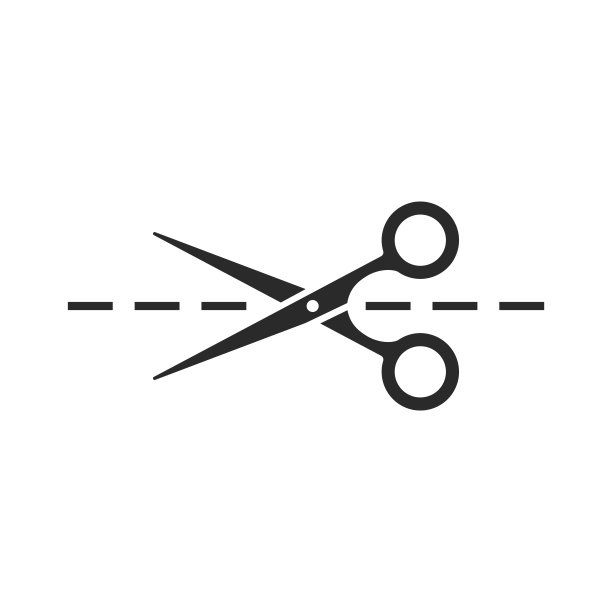 剪子图标矢量图图片下载