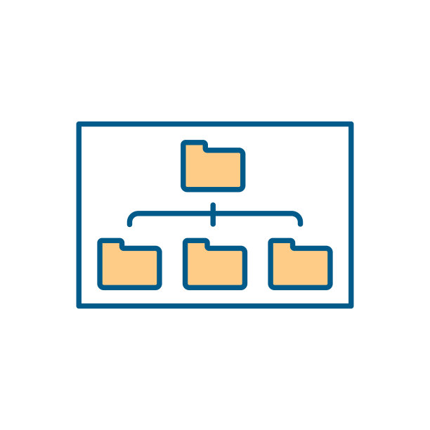文件夹和子文件夹RGB颜色图标图片下载