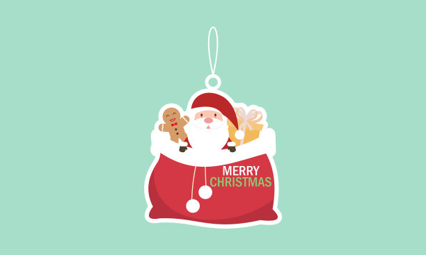 圣诞快乐标签横幅图片下载