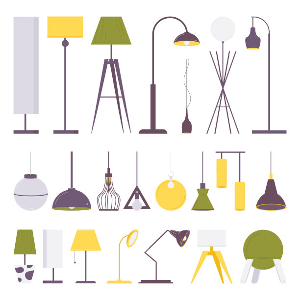 单位收集各种灯具供使用图片下载