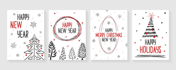 圣诞节日的明信片图片下载