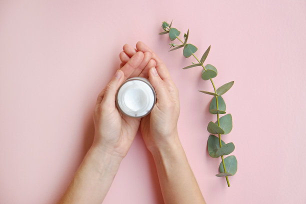 化妆产品上的纹理背景。图片下载