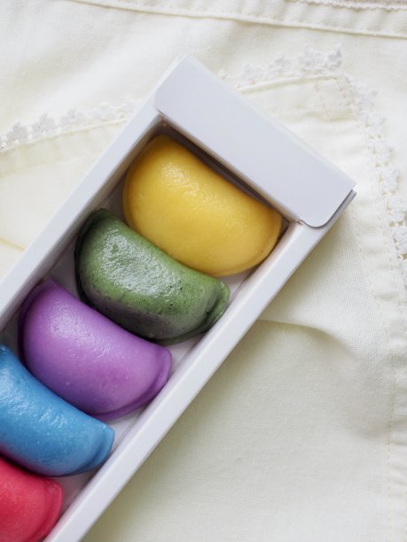 韩国美食松屏，年糕，五色图片下载