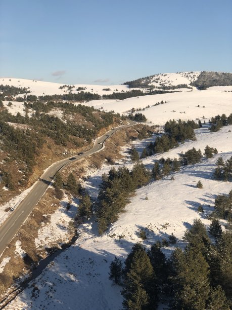 冬天的路图片下载