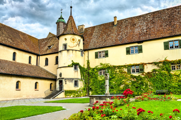 德国赖兴瑙的圣玛丽和马库斯教堂图片下载