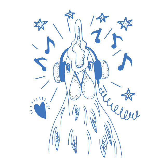 可爱的鸡的海报图片下载