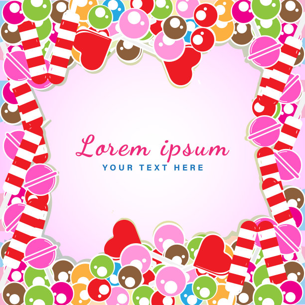 彩色糖果圆空白空间适合图片下载