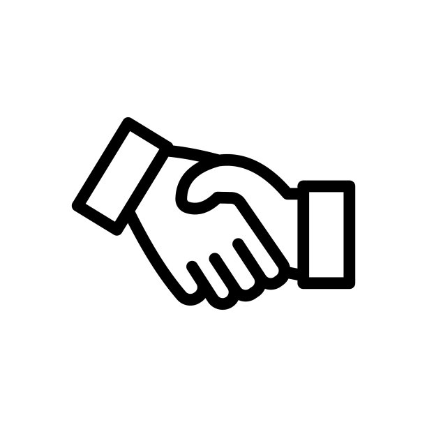 商业协议握手图标图片下载