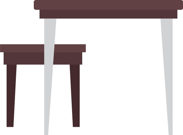 家庭餐桌与椅子设计图片下载