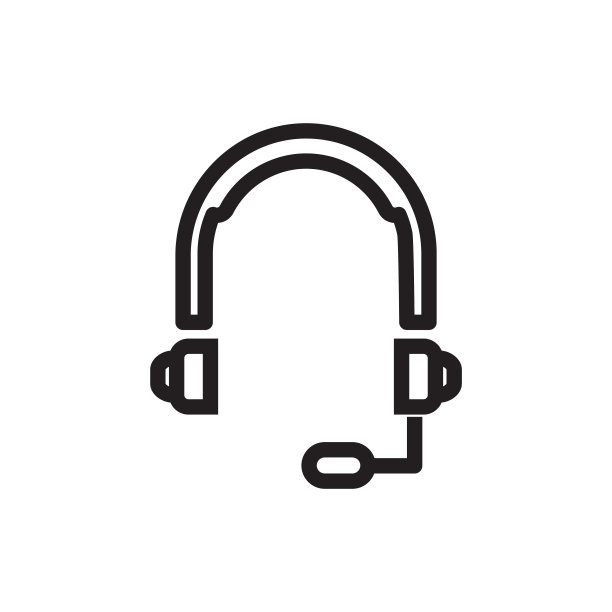 耳机图标音乐模板股票插图图片下载