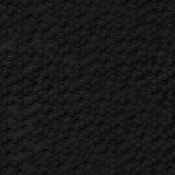 抽象六边形黑色上的黑色和灰色背景图片下载